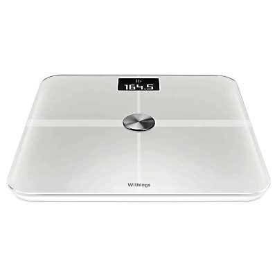 Withings WS-50 Smart Body Analyzer, Health Tracking Wireless Bathroom Scale, White White